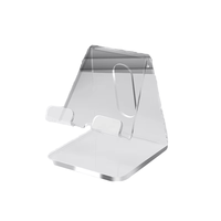 Support de tablette et de téléphone en acrylique transparent durable, support de téléphone intelligent transparent pour le bureau et la décoration de la chambre