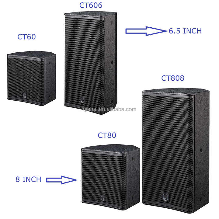 CT606 Dual Inch Coaxial Speaker AES 250w Sound System Dj Audio Show  Full Range pa Loudspeaker Box