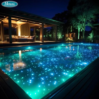 Kit d'éclairage LED à fibres optiques pour piscine, ciel étoilé, plafond à fibres optiques, éclairage pour étangs et piscines