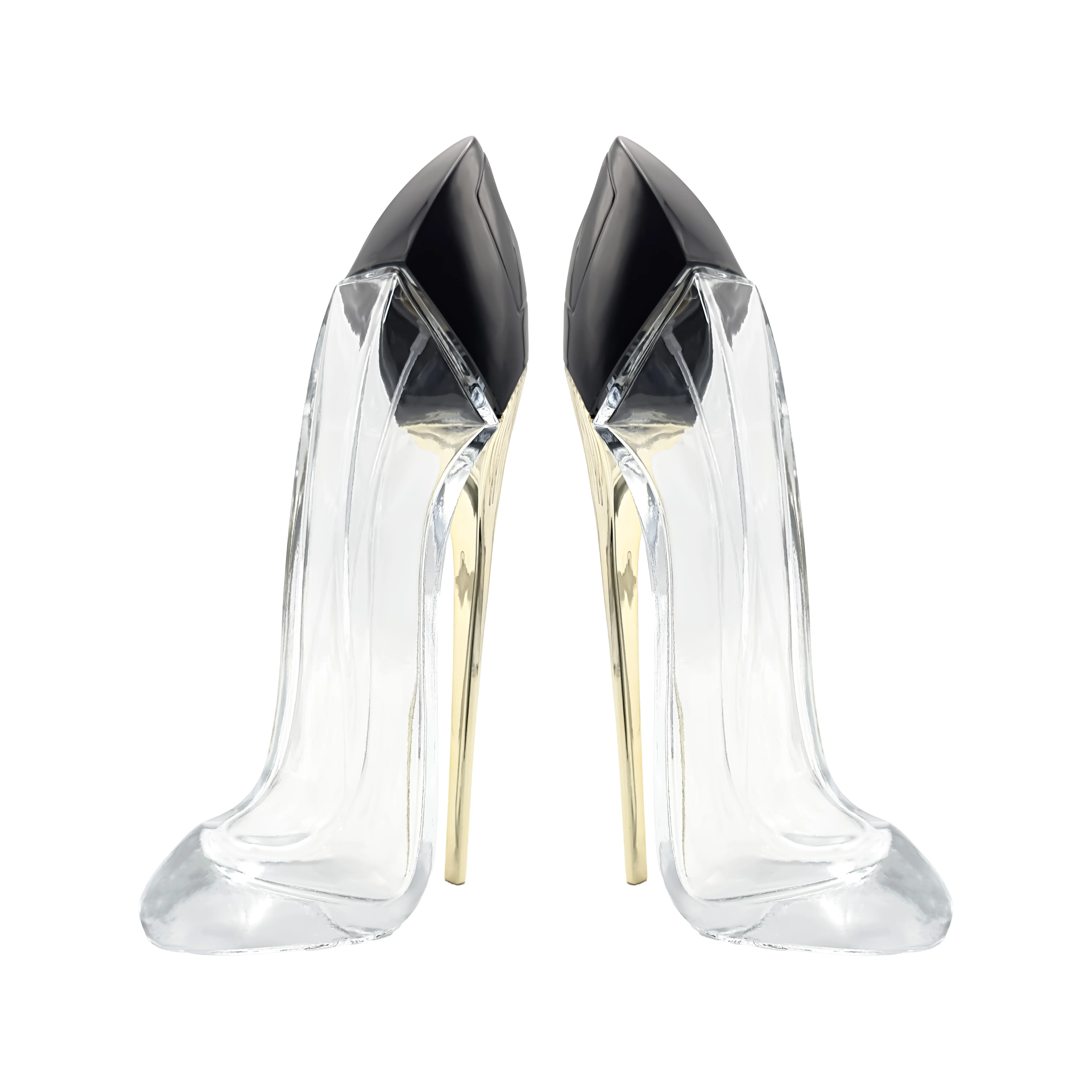 Оптовая продажа от производителя 80 мл уникальные туфли на высоком каблуке в форме пользовательских цветов роскошный пустой стеклянный флакон для духов