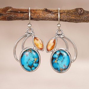 Orecchini Pendenti Geometrici a Marquise per Donne, Stile Naturale, Accessori per Orecchie da Indossare Quotidianamente - Product Image 5