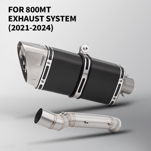 Slip on pour 800MT 2021 2022 <span class=keywords><strong>2023</strong></span> 2024 Moto Échappement <span class=keywords><strong>Escape</strong></span> Moto Modifier Milieu Tube Lien 51MM Tuyau - Product Image 2