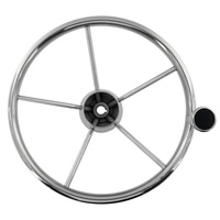 Accessoires de quincaillerie marine de haute qualité au design moderne, volant de bateau en acier inoxydable robuste pour bateau