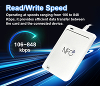 Lector y Grabador de Tarjetas Inteligentes Android NFC USB RFID con Ranura Externa para Tarjetas SD/TF para Control de Acceso ACR1552U-M1