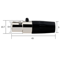 Nouveau produit en gros : mini connecteur XLR plaqué or, fiche mâle 5 broches et prise femelle 5 broches