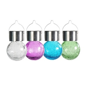 Lampe Solaire Suspendue à Motif Craquelé pour Extérieur, Jardin, Pelouse, Éclairage Automatique Crépusculaire, Étanche - Product Image 4