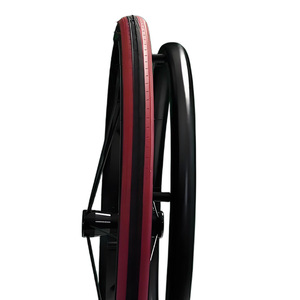 Juego de Ruedas Traseras para Silla de Ruedas Manual, 24 Pulgadas, Aleación de Aluminio, Neumático, Duradero, para Uso Deportivo y de Fitness - Product Image 1