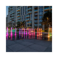 Fuente Musical Programable Personalizada para el Suelo, Fácil de Instalar, Fuente Decorativa de Agua para Exteriores con Luces