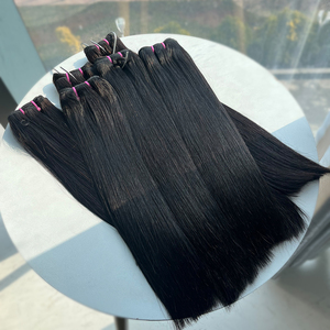 100g Capelli Umani Brasiliani Vergini Ricci Non Trattati, Extension a Onda Profonda, Fasci di Capelli Umani a Doppia Trama - Product Image 6