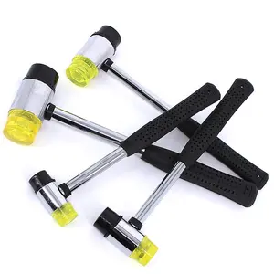 double faced two way mallet Rubber Hammer 25/30/35/40/mm Installation Hammer With Steel Handle For Woodworking Hand Tools