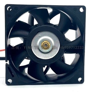 Delta FFB0812EHE 80x80x25mm <b>12V</b> <b>DC</b> Brushless Cooling Fan Dual Ball Bearing High Airflow - Product Image 3