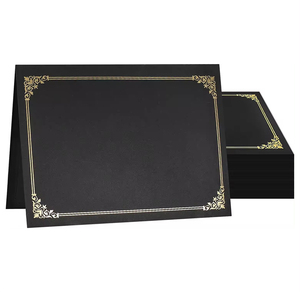 Cổ Điển Tùy Chỉnh In Ấn Hải Quân Màu Xanh Ưa Thích Giấy Tốt Nghiệp Bằng Tốt Nghiệp Giấy Chứng Nhận Thư Mục Bìa Tông Giấy Chứng Nhận Chủ - Product Image 1