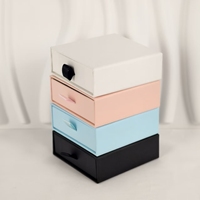 Boîte de rangement élégante et personnalisée pour bijoux, style luxe, petite vitrine de présentation pour bagues et bijoux