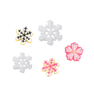 Decorazione Natalizia in Resina a Forma <span class=keywords><strong>di</strong></span> Fiocco <span class=keywords><strong>di</strong></span> Neve, Design Trendy per Addobbi Pendenti - Product Image 1
