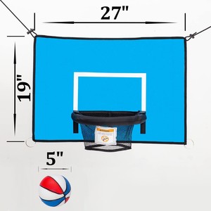 Set Mini <span class=keywords><strong>Canestro</strong></span> da Basket Multifunzionale Portatile per <span class=keywords><strong>Bambini</strong></span>, Compatibile con Tutti i Tipi di Trampolino - Product Image 2