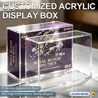 Boîte de protection en acrylique pour One Piece Booster Box, épaisseur 5 mm, transparente, pour jeux de cartes TCG