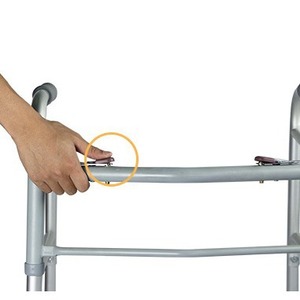 Aide à la marche en alliage d'aluminium 54x10x75 cm, canne pliable à quatre pieds pour soutenir la mobilité des personnes âgées - Product Image 3