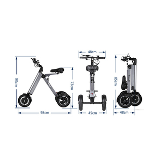Nouveau scooter pliable léger, tricycle portable à 3 roues - Product Image 4