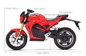 Moto Elettrica <span class=keywords><strong>da</strong></span> Corsa Unisex 2000W-5000W ad Alta Velocità 120km/h, Nuovo Modello per Fuoristrada - Product Image 6