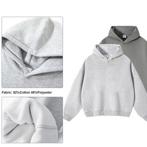 Sudaderas con Capucha Bordadas con Logotipo Personalizado de Alta Calidad, Sudaderas Extra Grandes y Gruesas de Algodón y Poliéster - Product Image 3