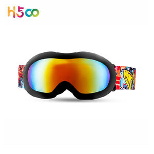 Logo de protection uv400 personnalisé coffre-fort anti-buée pour enfants petite taille jet <span class=keywords><strong>neive</strong></span> lunettes de ski neige schnelle snowboard masques brilles - Product Image 4