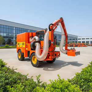 Coupe-haie hydraulique pour tracteur diesel JINKE avec collecteur de feuilles |   Équipement professionnel de taille et d'élagage de la végétation paysagère - Product Image 1