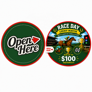 Custom One Windows Pull Tab Lottery <b>Game</b> Tickets Digital Printed Break Open Design Lucky Winning Tear Off Tickets - Product Image 4