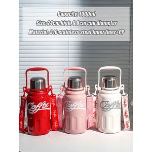 Bouteille isotherme en acier inoxydable personnalisable avec logo, grande capacité, portable, pour étudiants et activités de plein air - Product Image 2