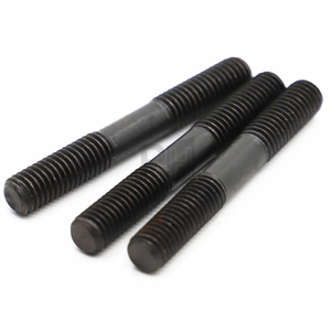 Viti a Doppia Filettatura M8 <span class=keywords><strong>M10</strong></span> M12 M14 M16 in Acciaio al Carbonio Nero ad Alta Resistenza Grado 8.8, Perni e <span class=keywords><strong>Bulloni</strong></span> GB901 - Product Image 6