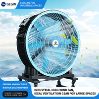 Ventilateur mobile industriel robuste, ventilateur portable pour le refroidissement et la circulation d'air en usine