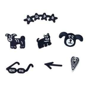 Appliques brodées colorées thermocollantes, mini-patchs brodés DIY pour la réparation de vêtements, la décoration de mode et le streetwear - Product Image 5