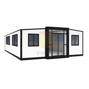 Vhcon tốt nhất mở rộng 20 40 ft 3 phòng ngủ container nhà sang trọng Kết Cấu Thép ráp mở rộng container nhà