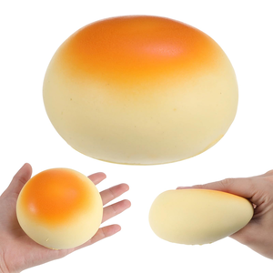 Juguete Antiestrés de PU de Rebote Lento, Modelo de Pan Dorado al Vapor Simulado, para Jóvenes de 15 a 35 Años - Product Image 1