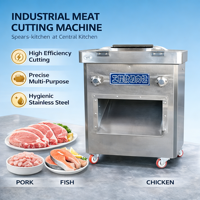 Machine à découper la viande fraîche congelée pour l'industrie agroalimentaire, adapté au bœuf, au porc, au poulet et au poisson