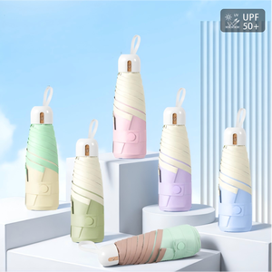 Parapluie pliant promotionnel de qualité supérieure pour la vente en gros, protection UV, 5 plis, avec logo - Product Image 1