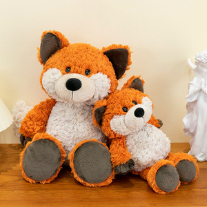 Peluche Volpe Arancione, Simpatico Lupo in Pelle di Pecora, Morbido Compagno di Sonno, Regalo di Compleanno per Ragazze - Product Image 2