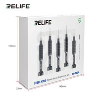 Jeu de tournevis RELIFE RL-730A Steel Cannon King Classic Series, en alliage d'aluminium, avec roulement anti-bruit, pour démontage