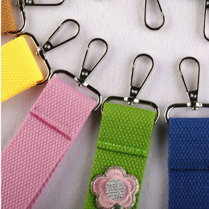 New Trend Multi-color <strong>Keychain</strong> Long Strip Woven Tape Key Chain Concise Pendant Bag Canvas Key Strap Lanyard Bag Charm - Product Image 3