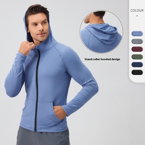 Veste de sport décontractée <span class=keywords><strong>pour</strong></span> homme JAC22 J4277S <span class=keywords><strong>pour</strong></span> l'automne et l'<span class=keywords><strong>hiver</strong></span>, fermeture éclair, col montant, séchage rapide, manches longues <span class=keywords><strong>pour</strong></span> la course à pied et l'entraînement - Product Image 5
