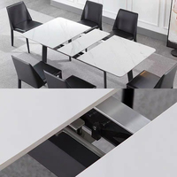 Mécanisme de table extensible de cuisine à glissière dissimulée en métal coulissant vers le haut, le plus vendu, pour table à manger pliante