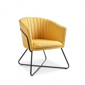 Comedor de lujo con patas de Metal barato para interiores, venta al por mayor, muebles para el hogar, silla de terciopelo para sala de estar - Product Image 1