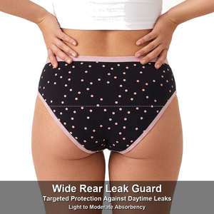 Culottes menstruelles personnalisées anti-fuites latérales, respirantes, absorbantes à 4 couches, super étanches, en coton, pour femmes et adolescentes - Product Image 3
