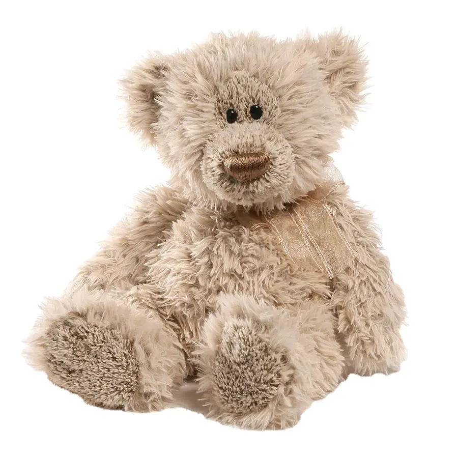 A058 Classic Bear Light Brown Adorable Plush Stuffed Animal Cute Cuddly Toy Beige Plush Teddy Bear