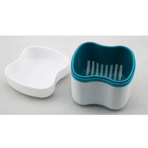 La migliore vendita di denti bocca protezione dentaria dentista fermo dentale Logo personalizzato Dentur scatola bretelle custodia