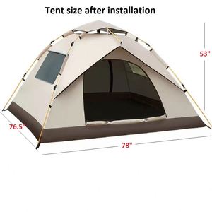 3-4 People Automatic Outdoor Camping <b>Tent</b> Bivy Hiking Instant Setup Portable Fully Automatic Pop up Family <b>Tent</b> - Product Image 2