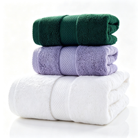 Serviette de bain en coton pur ChamXue, tissée, douce, très absorbante, disponible en vert foncé et noir, pour le camping, douce et confortable