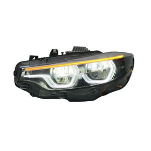Feux avant SJC IKON V2 jaunes et blancs avec feux de jour (DRL) pour BMW Série <span class=keywords><strong>4</strong></span> F32 F36 F80 M4 F82 2013-2019, ensemble de feux de jour bicolores - Product Image 6