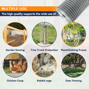 High Quality 15GA 2inch x 4inch <b>Mesh</b> Galvanized Welded <b>Mesh</b> Roll for Fencing Protection <b>Wire</b> 4ftx50ft Roll - Product Image 6