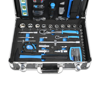 Ensemble d'outils de 129 pièces en aluminium. Étui