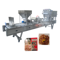 Machine de remplissage et d'emballage automatique de Natto japonais avec moteur PLC, haute productivité, remplissage quantitatif pour l'emballage en fûts